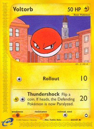 Voltorb (64/147) [Aquapolis] Normal - Uncommon