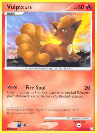Vulpix (107/123) [Mysterious Treasures] Reverse Holofoil - Common