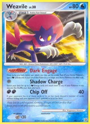 Weavile (40/132) [Secret Wonders] Normal - Rare