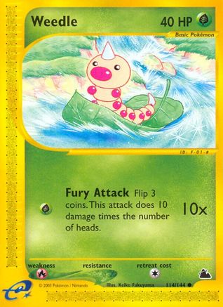 Weedle (114/144) [Skyridge] Normal - Common