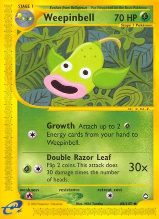 Weepinbell (65/147) [Aquapolis] Normal - Uncommon