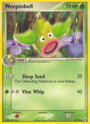Weepinbell (47/92) [Legend Maker] Normal - Uncommon