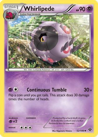 Whirlipede (52/146) [XY Base Set] Normal - Uncommon