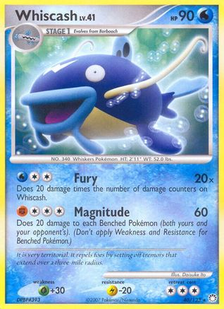 Whiscash (40/123) [Mysterious Treasures] Normal - Rare