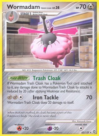 Wormadam Trash Cloak (43/132) [Secret Wonders] Normal - Rare