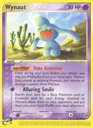 Wynaut (54/100) [Sandstorm] Reverse Holofoil - Uncommon