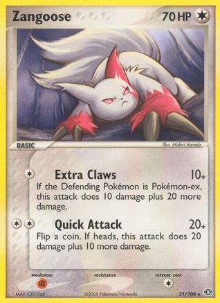 Zangoose (21/106) [Emerald] Normal - Rare