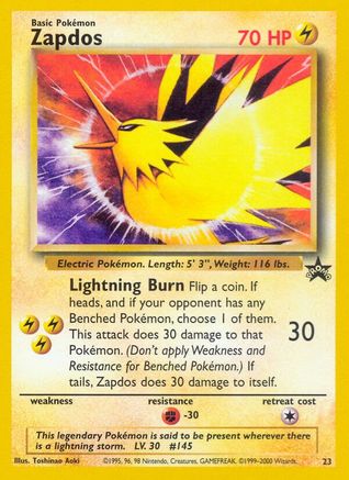 Zapdos (023/53) [WoTC Promo] Normal - Promo