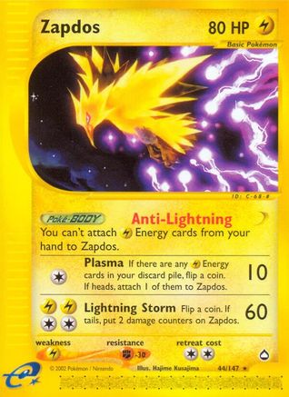 Zapdos (44/147) [Aquapolis] Normal - Rare