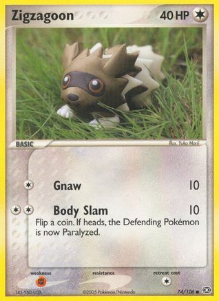 Zigzagoon (74/106) [Emerald] Normal - Common