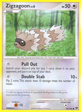 Zigzagoon (96/106) [Great Encounters] Reverse Holofoil - Common