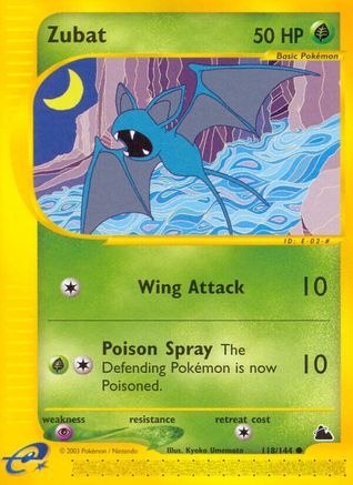 Zubat (118/144) [Skyridge] Reverse Holofoil - Common