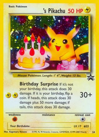 ______'s Pikachu (024/53) [WoTC Promo] Holofoil - Promo