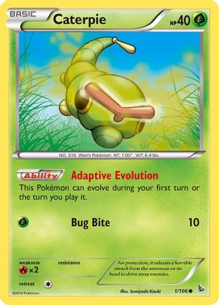Caterpie (001/106) [XY  Flashfire] Normal - Common