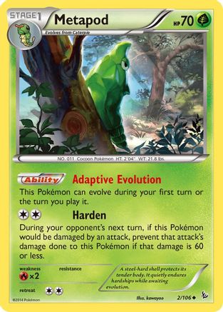 Metapod (002/106) [XY  Flashfire] Normal - Uncommon
