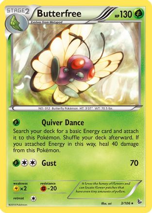Butterfree (003/106) [XY  Flashfire] Normal - Rare