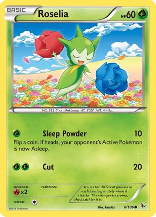 Roselia (008/106) [XY  Flashfire] Normal - Common