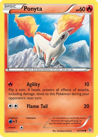 Ponyta (014/106) [XY  Flashfire] Normal - Common
