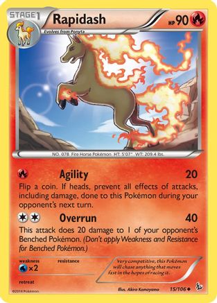 Rapidash (015/106) [XY  Flashfire] Normal - Uncommon