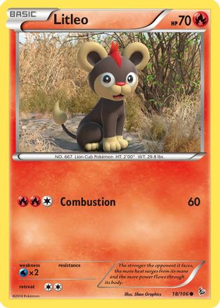 Litleo (18) (18) 018  XY  Flashfire - Common