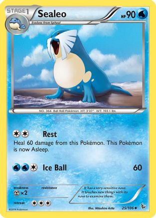 Sealeo (025/106) [XY  Flashfire] Normal - Uncommon
