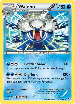 Walrein (026/106) [XY  Flashfire] Normal - Rare