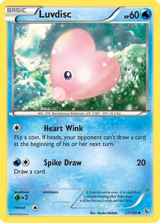 Luvdisc (027/106) [XY  Flashfire] Normal - Uncommon