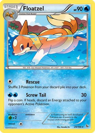 Floatzel (029/106) [XY  Flashfire] Normal - Rare