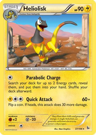 Heliolisk (037/106) [XY  Flashfire] Normal - Rare