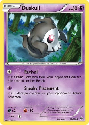 Duskull (038/106) [XY  Flashfire] Normal - Common