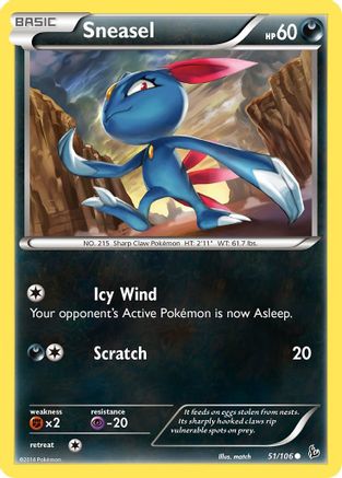 Sneasel (051/106) [XY  Flashfire] Normal - Common
