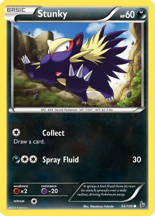 Stunky (054/106) [XY  Flashfire] Reverse Holofoil - Common