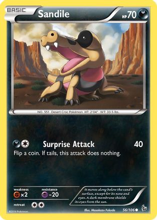 Sandile (056/106) [XY  Flashfire] Normal - Common