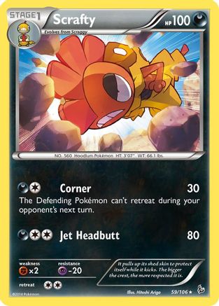 Scrafty (059/106) [XY  Flashfire] Normal - Rare