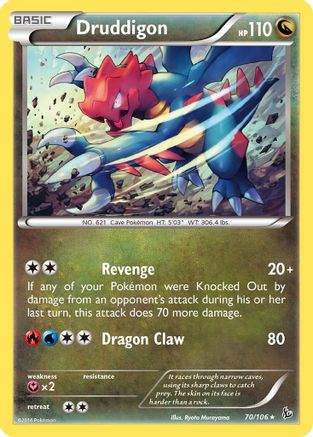 Druddigon (070/106) [XY  Flashfire] Holofoil - Holo Rare