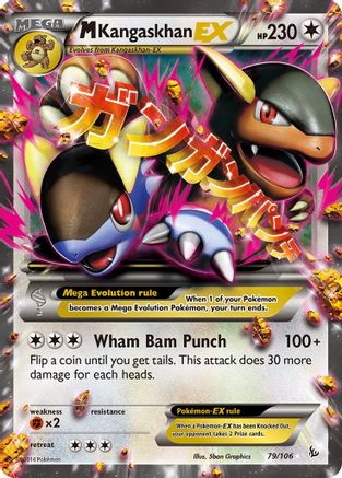 M Kangaskhan EX 079  - Holofoil XY  Flashfire - Ultra Rare