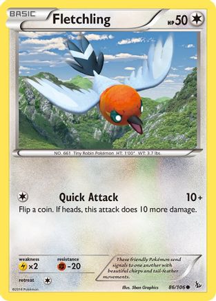 Fletchling (086/106) [XY  Flashfire] Normal - Common