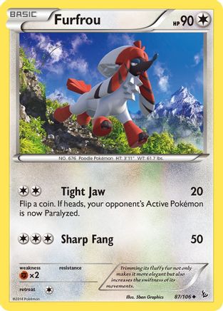 Furfrou (087/106) [XY  Flashfire] Normal - Uncommon