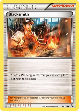Blacksmith (088/106) [XY  Flashfire] Reverse Holofoil - Uncommon