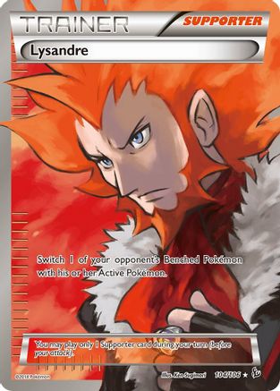 Lysandre (104 Full Art) (104/106) [XY  Flashfire] Holofoil - Ultra Rare
