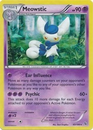 Meowstic - 43/106 (XY Flashfire)/106  - Holofoil Deck Exclusives - Holo Rare