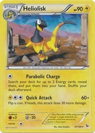 Heliolisk (XY Flashfire) (37/106) [Deck Exclusives] Holofoil - Holo Rare