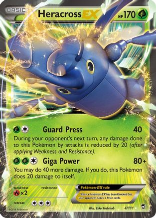 Heracross EX (004/111) [XY  Furious Fists] Holofoil - Ultra Rare