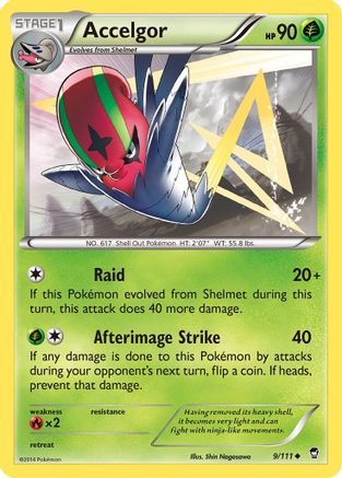 Accelgor (009/111) [XY  Furious Fists] Normal - Uncommon