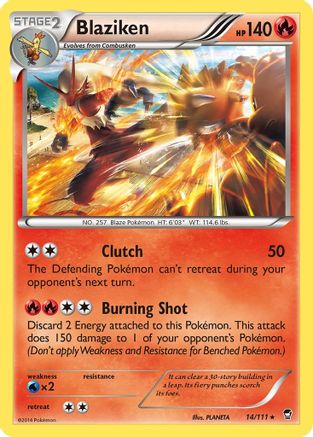 Blaziken (014/111) [XY  Furious Fists] Holofoil - Holo Rare