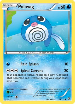 Poliwag (015/111) [XY  Furious Fists] Normal - Common