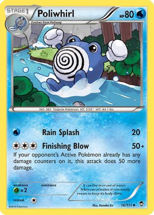 Poliwhirl (016/111) [XY  Furious Fists] Normal - Uncommon