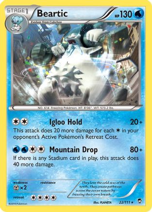 Beartic (022/111) [XY  Furious Fists] Normal - Rare