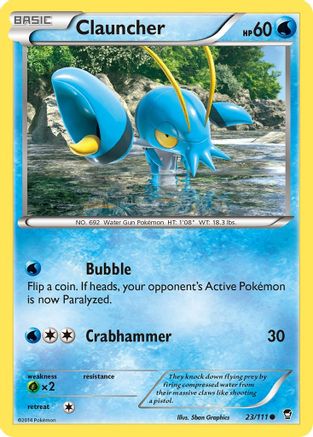 Clauncher (023/111) [XY  Furious Fists] Normal - Common