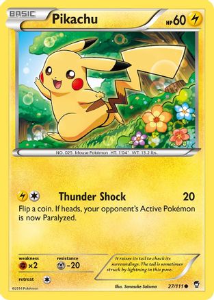 Pikachu (027/111) [XY  Furious Fists] Normal - Common